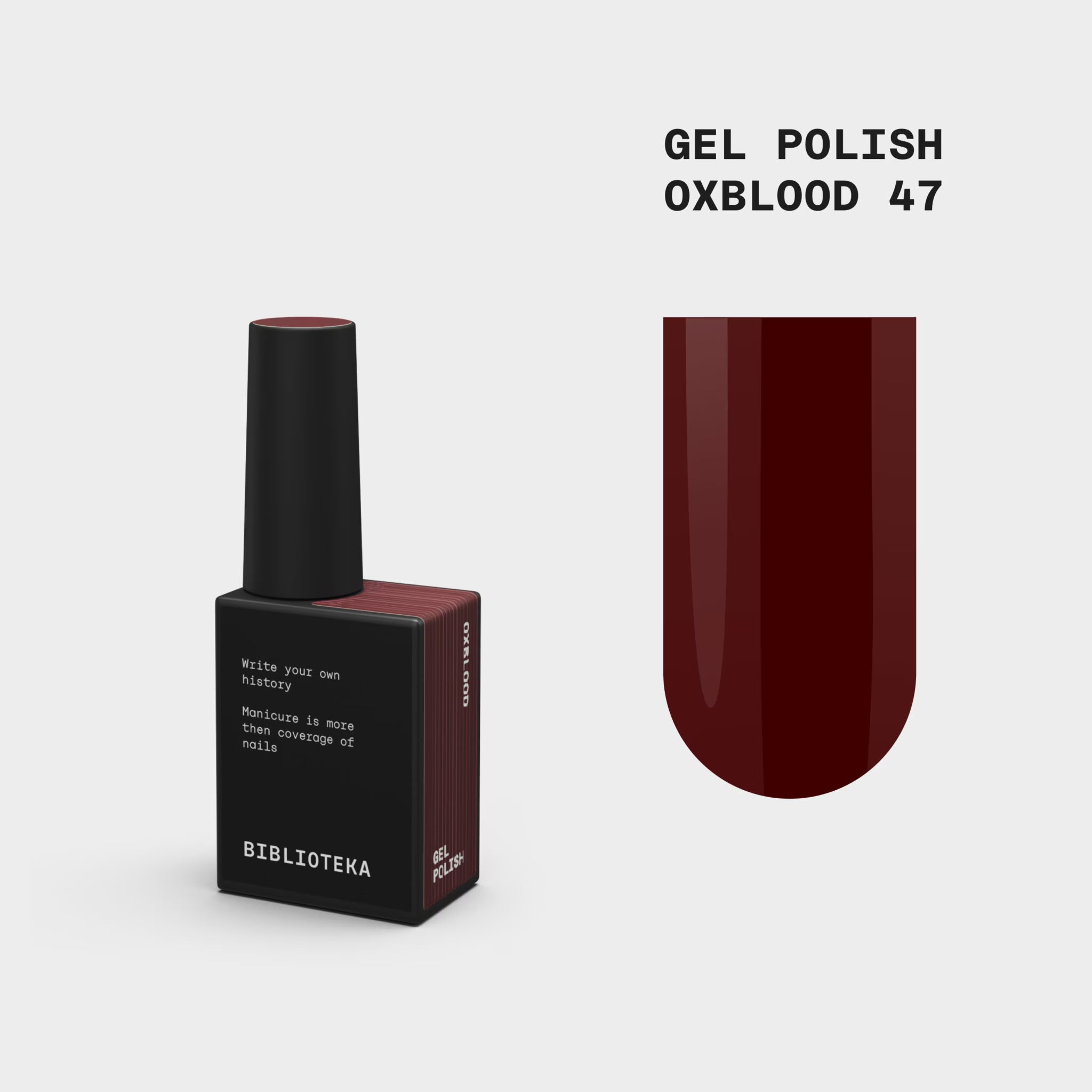 BIBLIOTEKA Gel Polish 47 Oxblood 10ml