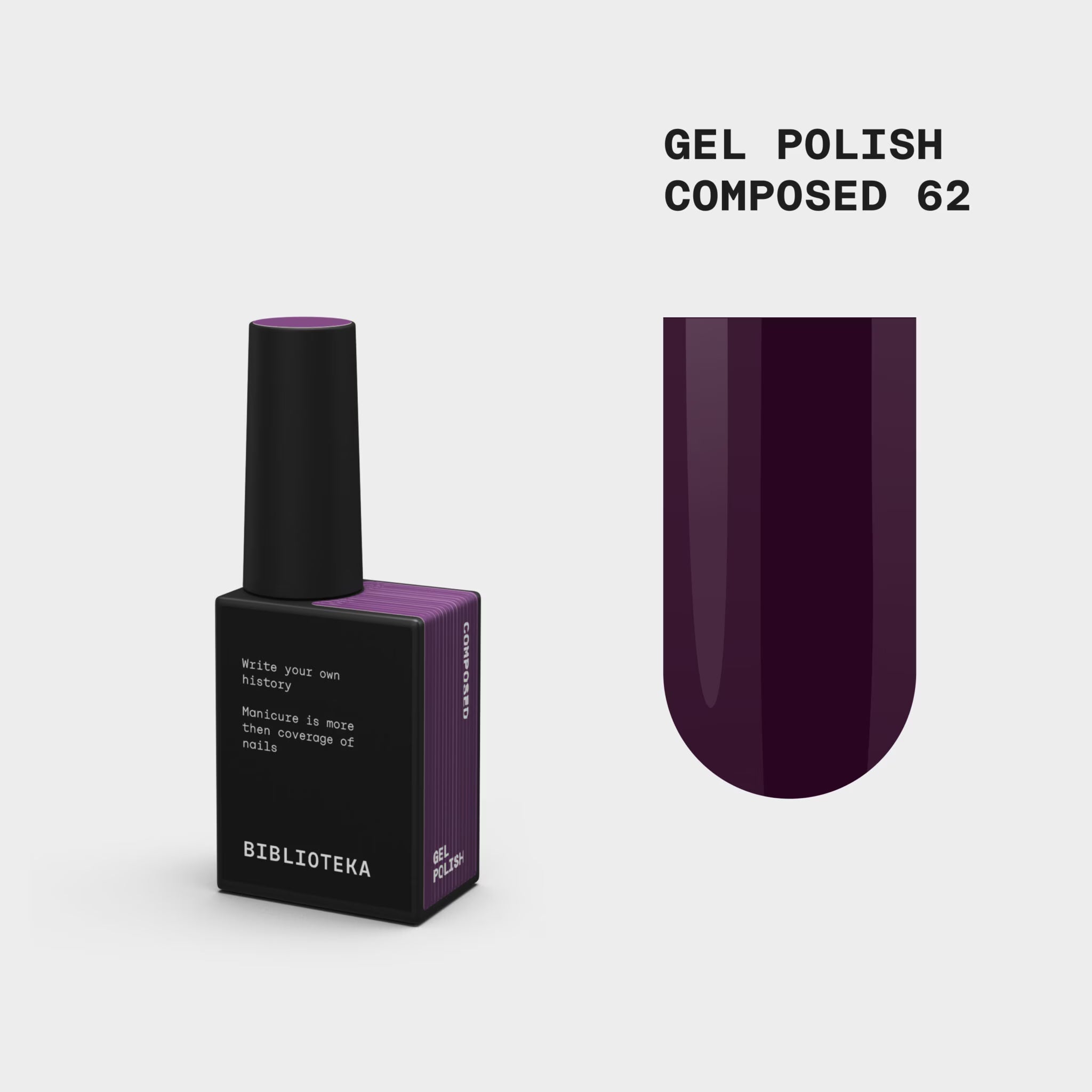 BIBLIOTEKA Gel Polish 62 Composed 10ml