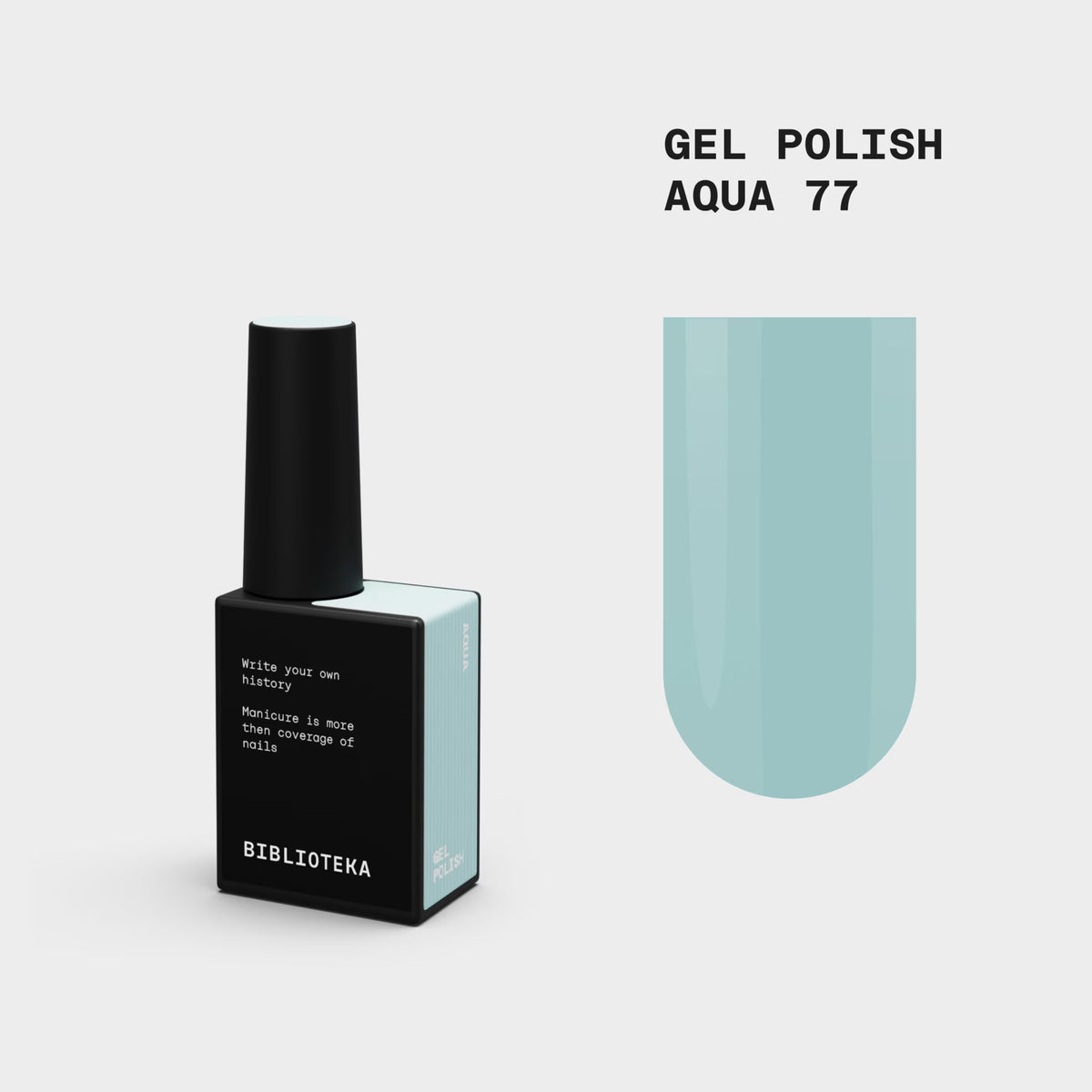 BIBLIOTEKA Gel Polish 77 Aqua 10ml