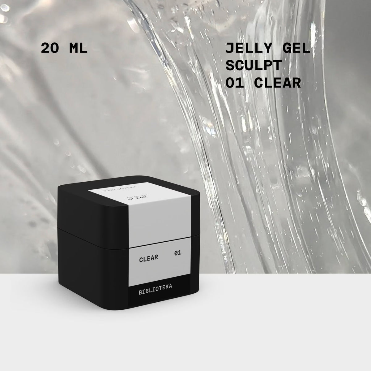 BIBLIOTEKA SCULPT JELLY GEL 01 CLEAR 20ml
