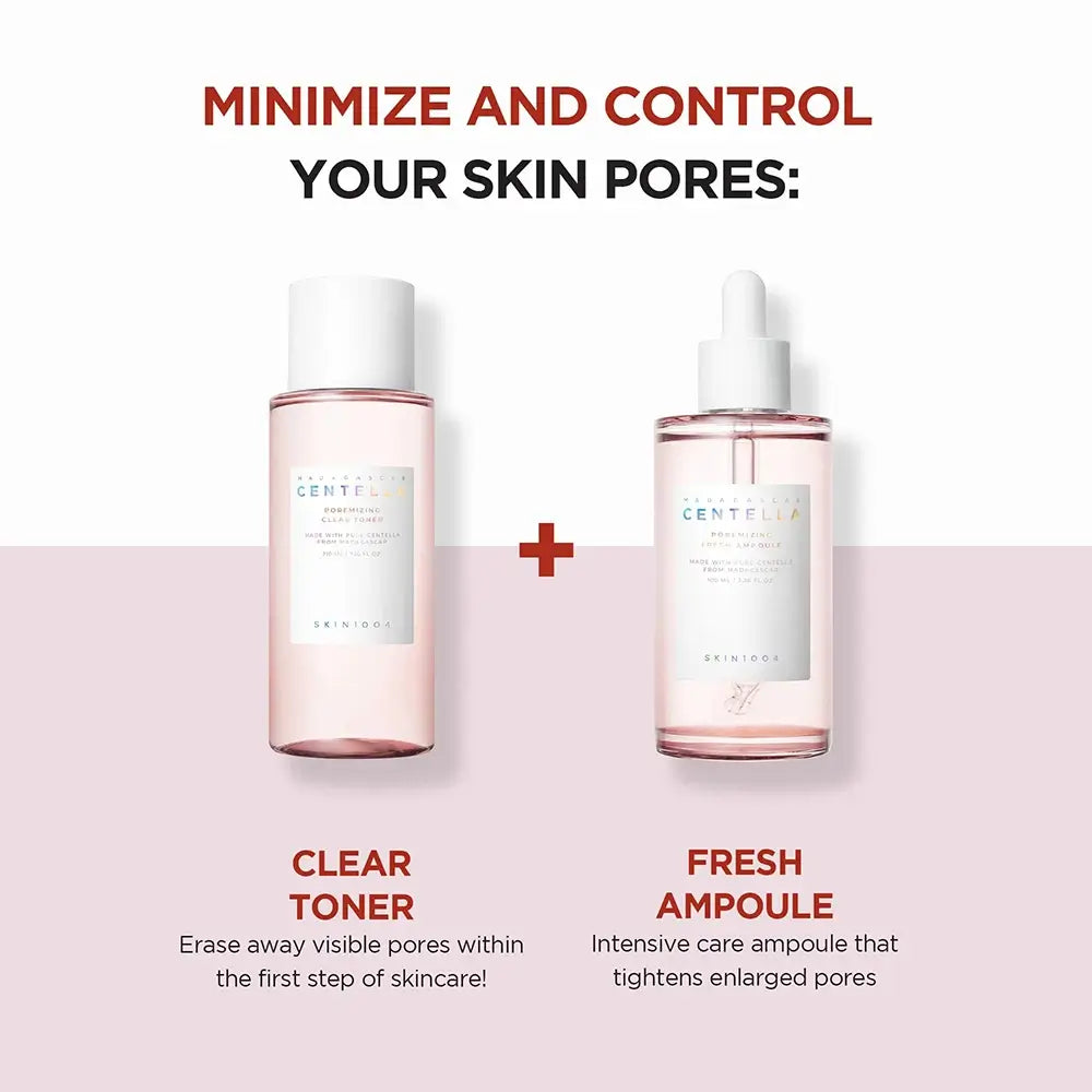 SKIN1004 Madagascar Centella Poremizing Fresh Ampoule – Ser hidratant și calmant pentru pori, 100ml