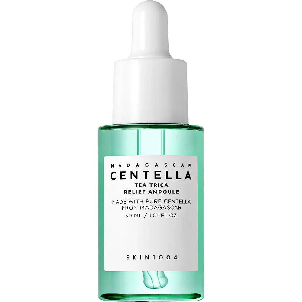 SKIN1004 Madagascar Centella Tea-Trica Relief Ampoule – Ser calmant anti-acnee cu Centella & Tea Tree, 30ml