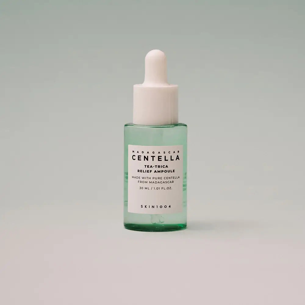 SKIN1004 Madagascar Centella Tea-Trica Relief Ampoule – Ser calmant anti-acnee cu Centella & Tea Tree, 30ml