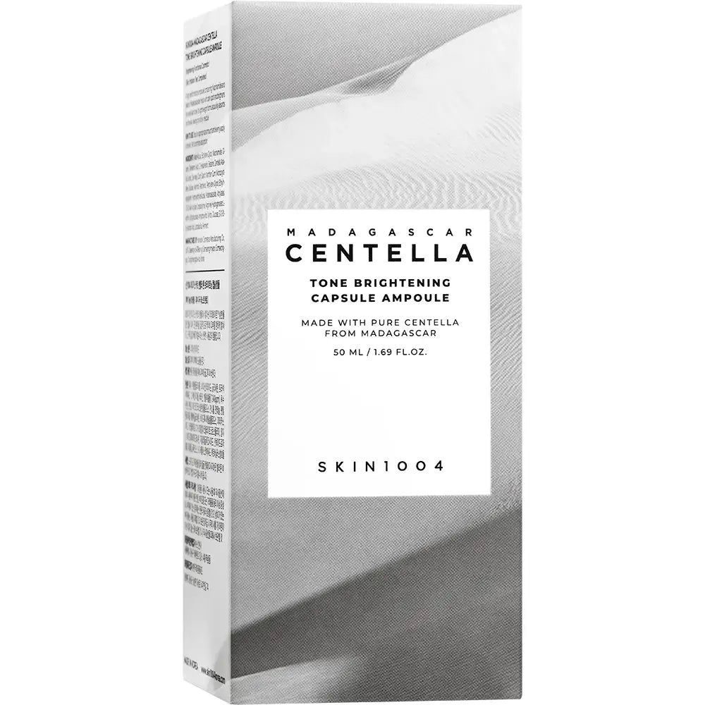 SKIN1004 Madagascar Centella Tone Brightening Capsule Ampoule – Ser iluminator cu Niacinamide & Acid Tranexamic, 50ml