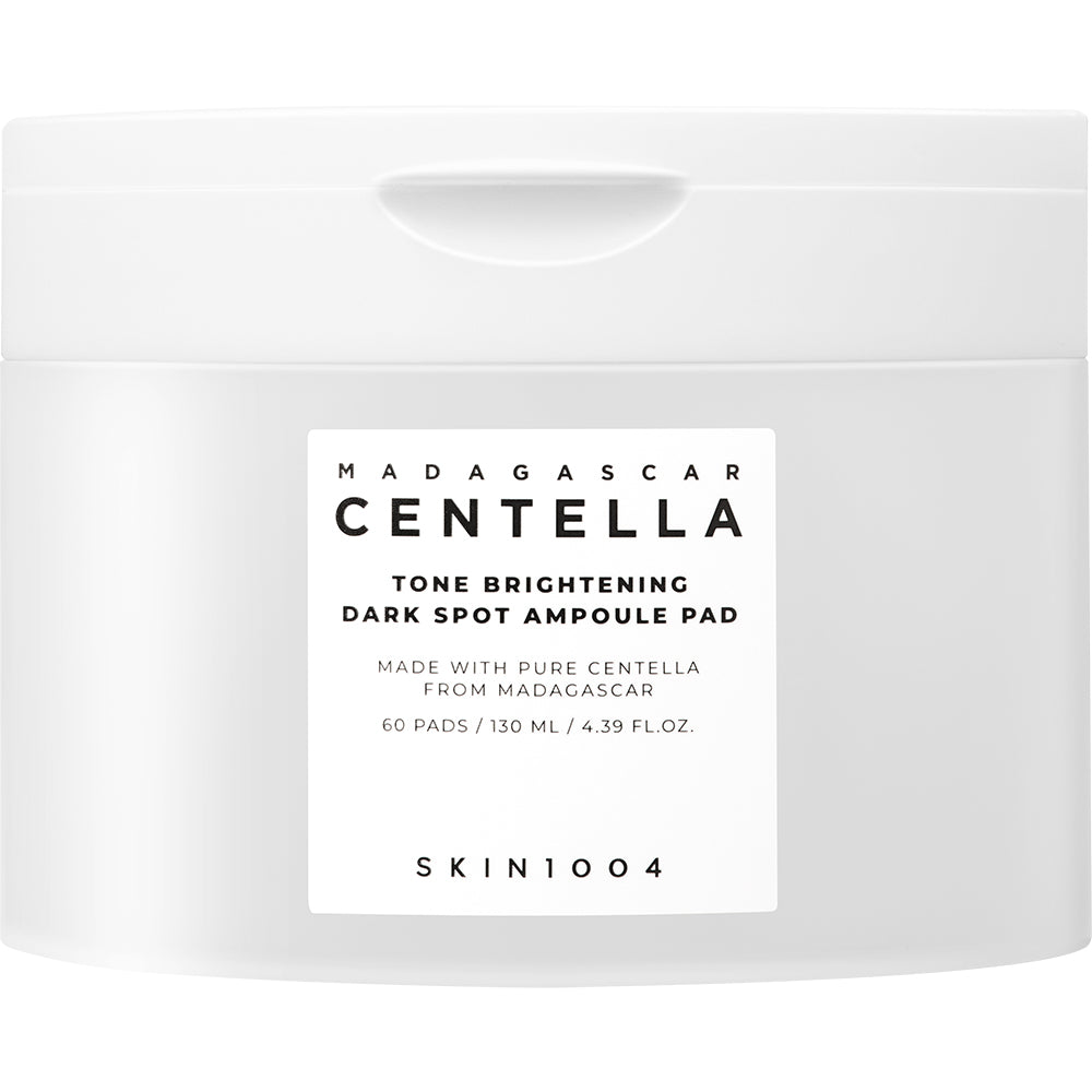 SKIN1004 Madagascar Centella Tone Brightening Dark Spot Ampoule Pads – Dischete toner iluminatoare cu Niacinamide 5% & Vitamina C, 60 buc