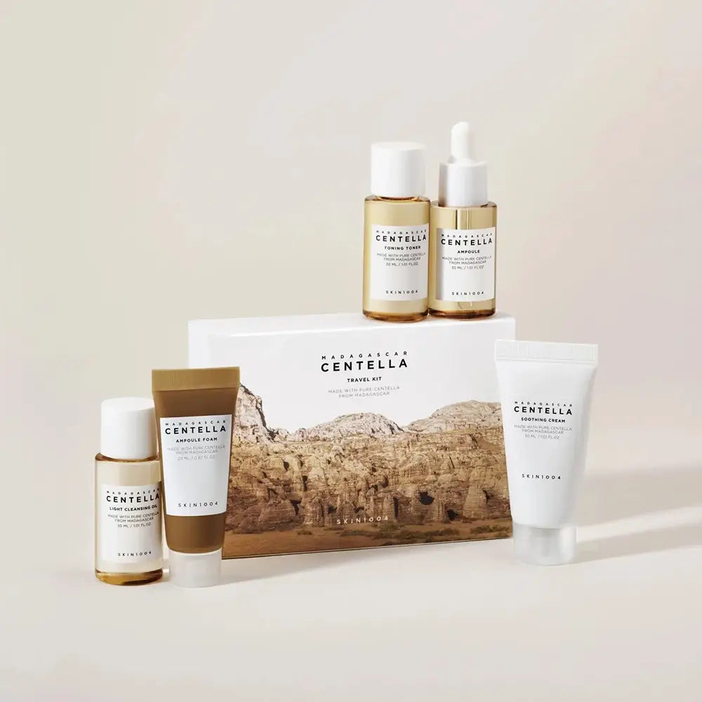 SKIN1004 Madagascar Centella Travel Kit – Set complet îngrijire ten (mini size), 5 produse