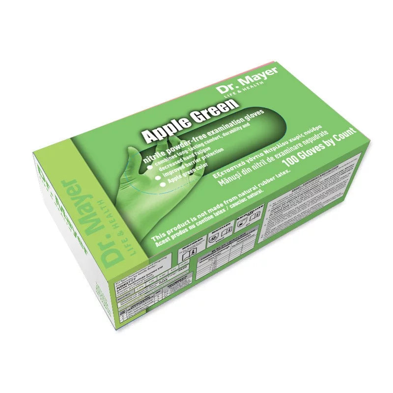 Manusi nitril Apple Green, marimea S Dr.Mayer