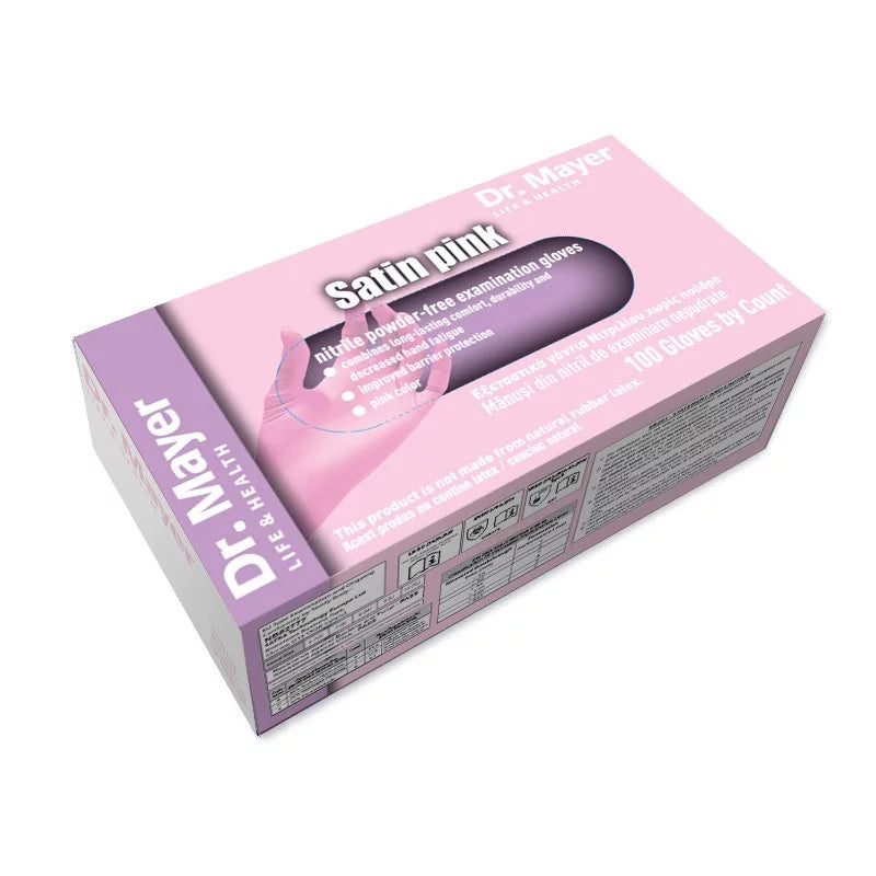 Manusi nitril Satin Pink , marimea S Dr.Mayer