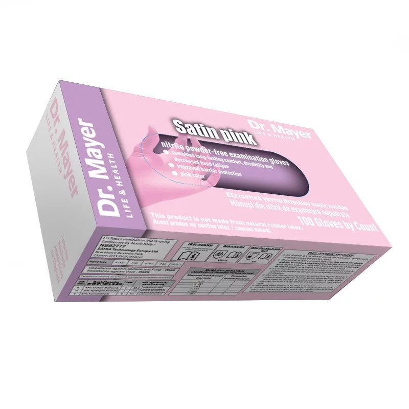 Manusi nitril Satin Pink , marimea S Dr.Mayer