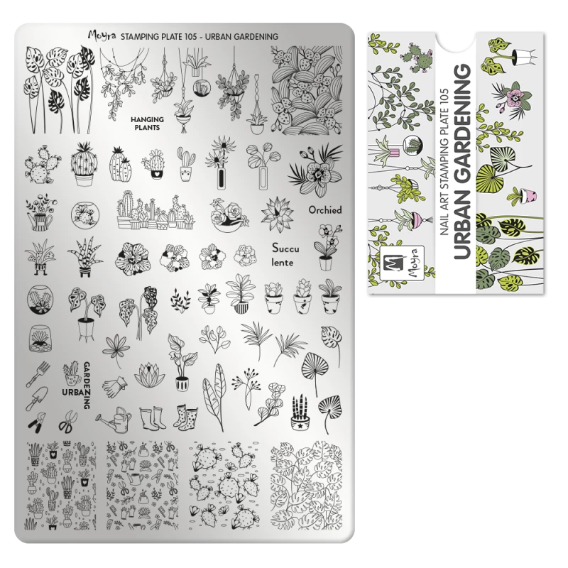 Moyra Stamping plate 105 Urban gardening