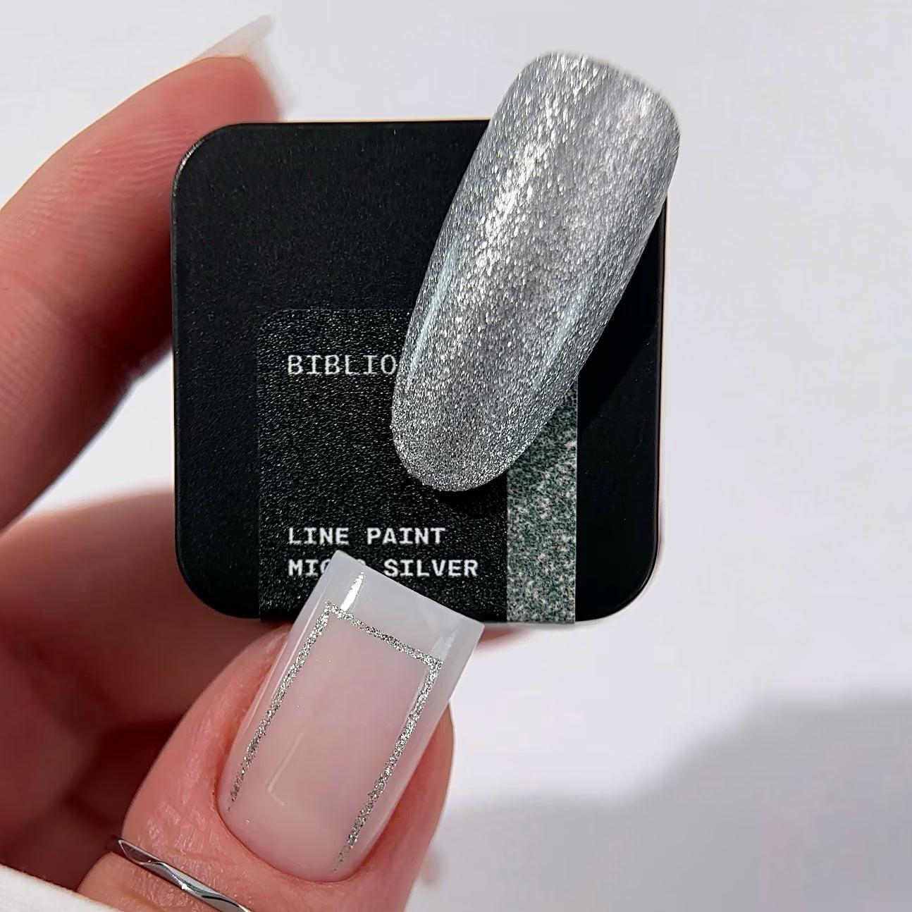 BIBLIOTEKA Gel Paint MICRO SILVER WIPE