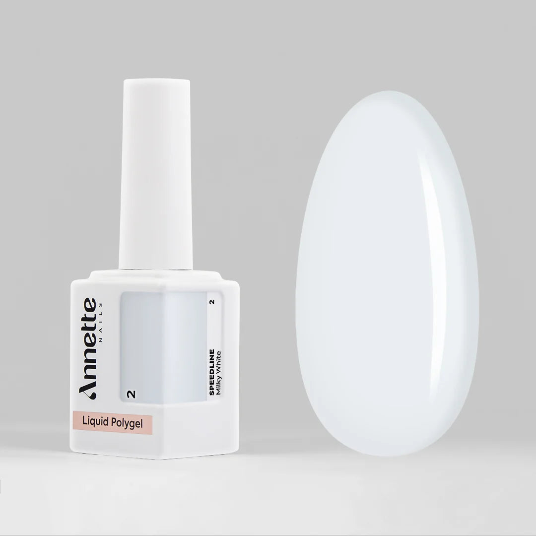 Polygel Lichid Speedline Milky White 2 - 12ml Annette Nails