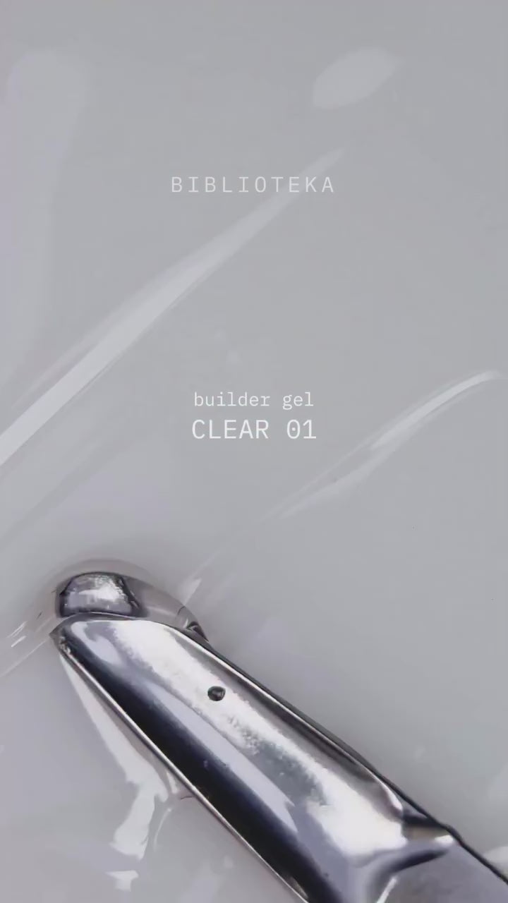 BIBLIOTEKA Builder Gel 01 Clear – Transparent 15ml
