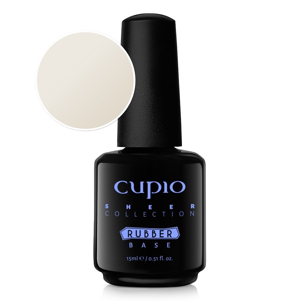 Rubber Base Sheer Collection - Coconut Milk 15ml Cupio