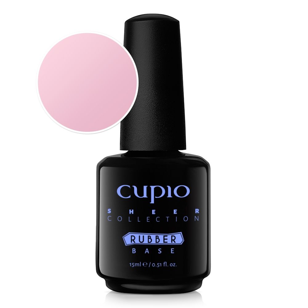 Rubber Base Sheer Collection - Pink Lemonade 15ml Cupio
