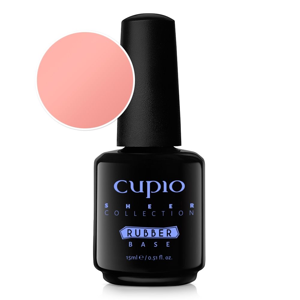 Rubber Base Sheer Collection - Sweet Apricot 15ml Cupio