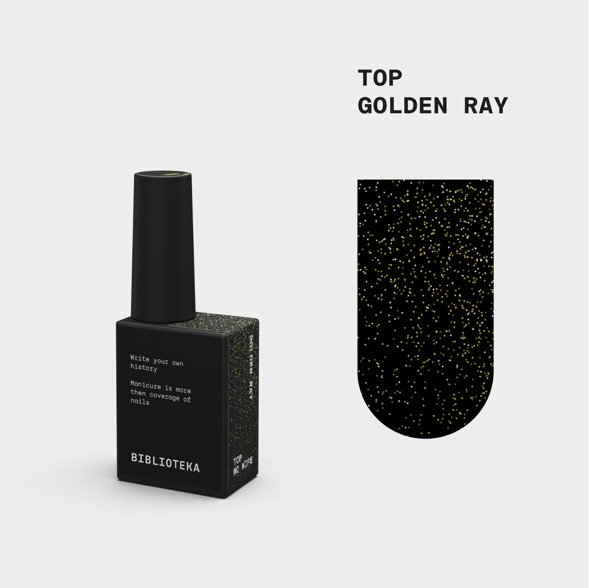 BIBLIOTEKA Top Coat UV Filter by Golden Ray, 10ml
