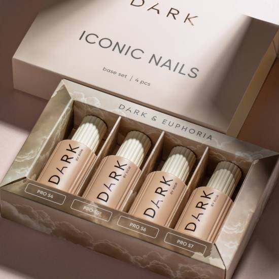 DARK SET 4 BAZE ICONIC NAILS