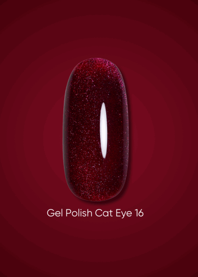 DARK oja semipermanenta (gel polish) Cat Eye 16, 6 ml