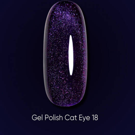 DARK oja semipermanenta (gel polish) Cat Eye 18, 6 ml