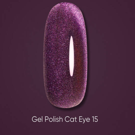 DARK oja semipermanenta (gel polish) Cat Eye 15, 6 ml